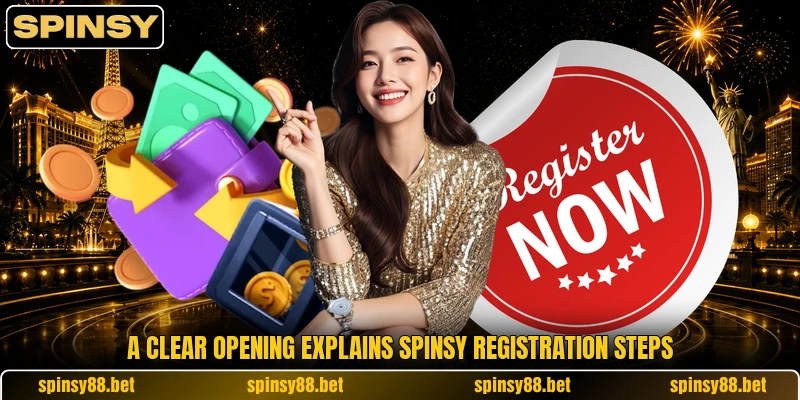 A clear opening explains SPINSY registration steps A clear opening explains SPINSY registration steps