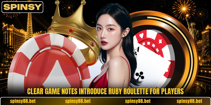 Clear game notes introduce Ruby Roulette for players Clear game notes introduce Ruby Roulette for players