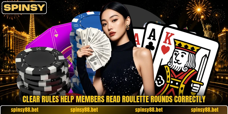 Clear rules help members read roulette rounds correctly Clear rules help members read roulette rounds correctly