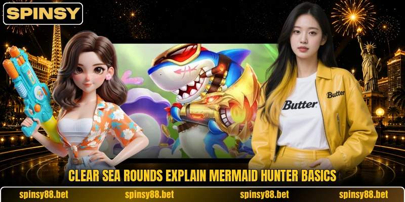 Clear sea rounds explain Mermaid Hunter basics Clear sea rounds explain Mermaid Hunter basics