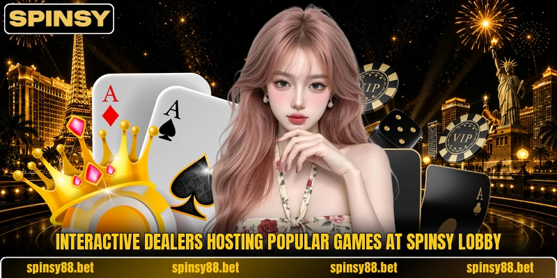 Interactive dealers hosting popular games at SPINSY lobby