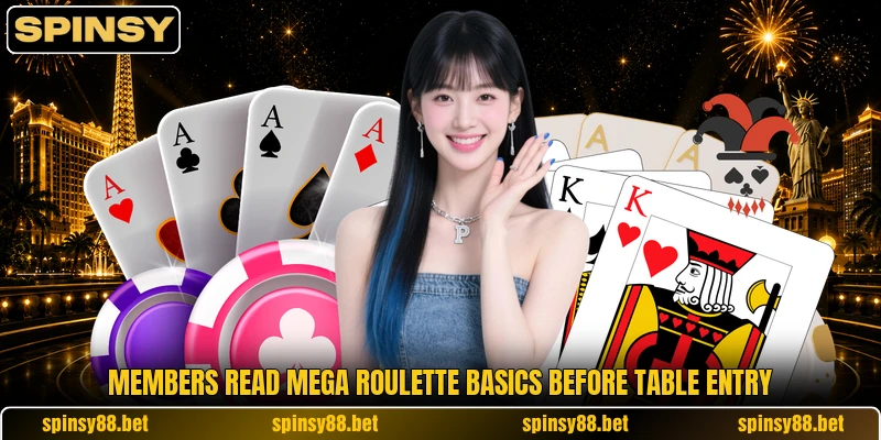 Members read Mega Roulette basics before table entry Members read Mega Roulette basics before table entry