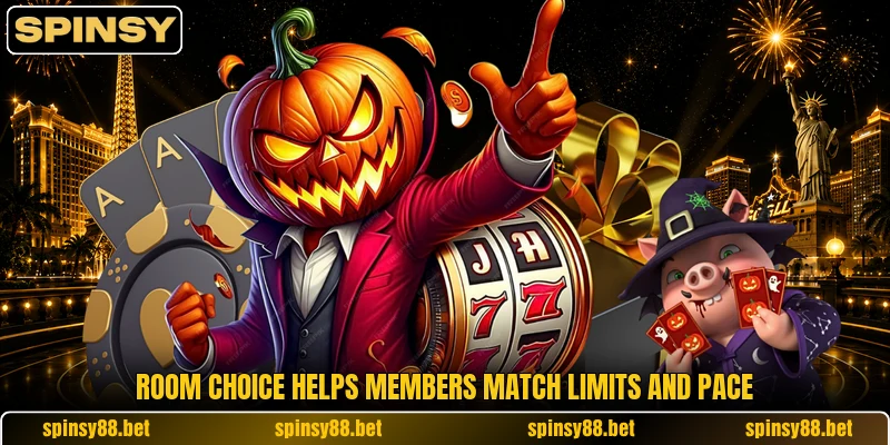 Room choice helps members match limits and pace Room choice helps members match limits and pace