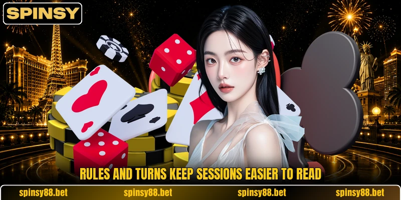 Rules and turns keep sessions easier to read Rules and turns keep sessions easier to read