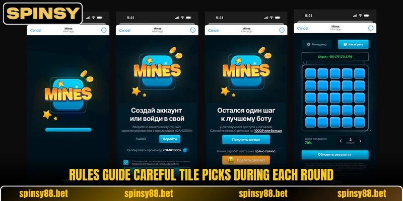 Rules guide careful tile picks during each round Rules guide careful tile picks during each round