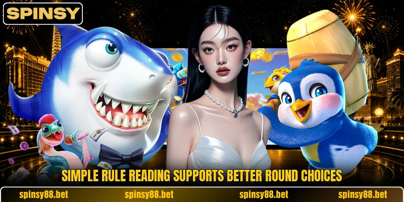 Simple rule reading supports better round choices Simple rule reading supports better round choices