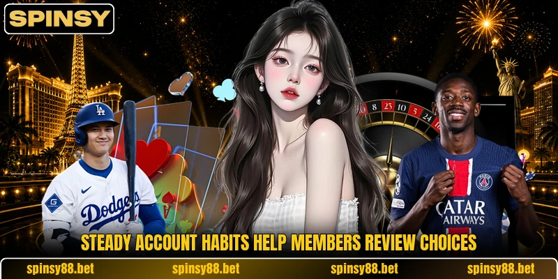 Steady account habits help members review choices Steady account habits help members review choices