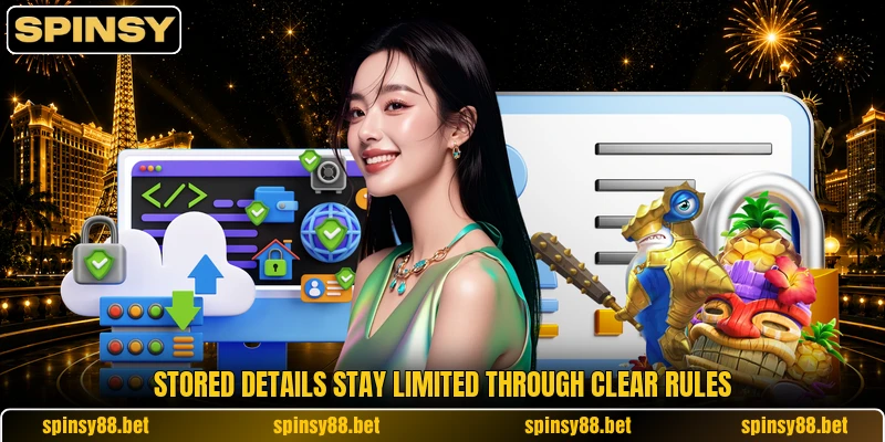 Stored details stay limited through clear rules Stored details stay limited through clear rules