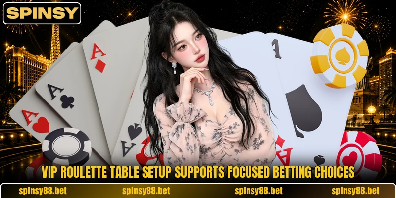 VIP Roulette table setup supports focused betting choices VIP Roulette table setup supports focused betting choices